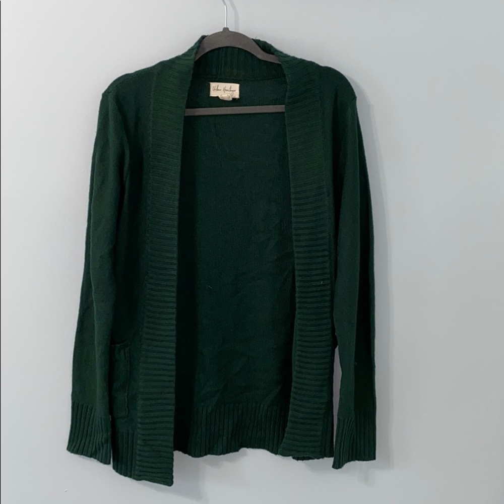 Forest green cardigan